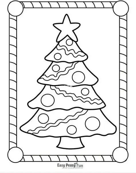 好看的圣诞树简笔画好看的圣诞树简笔画彩色