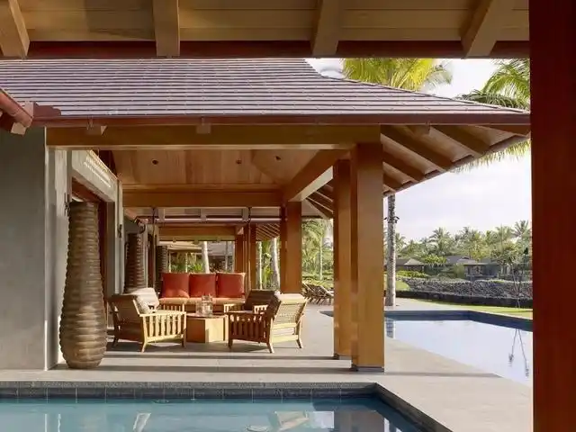 原木田园风休闲平台效果图2/8