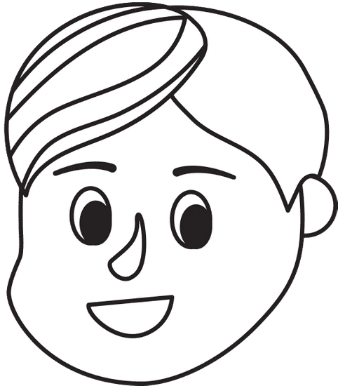 boy head hairstyle - 素材 - canva可画