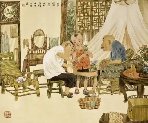 江南忆旧-谢友苏人物画作品展