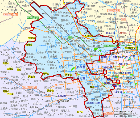 苏州市行政区划地图