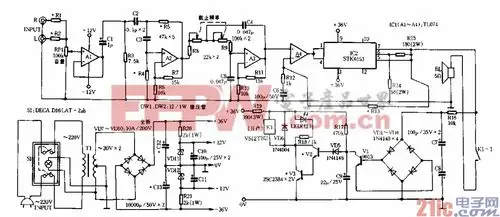 自制有源超重低音炮-电视机电路图-电子产品世界
