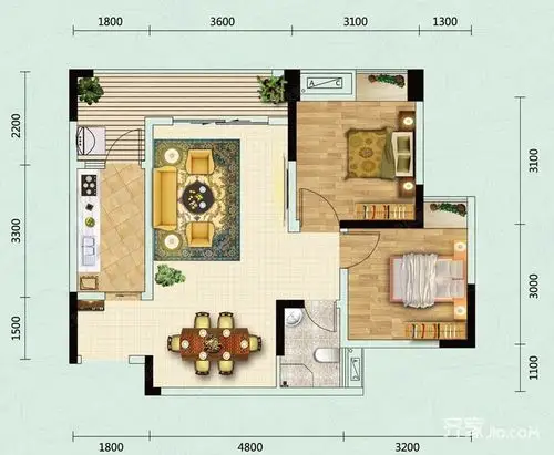 12万70平米北欧小户型/一房装修效果图,70㎡北欧风loft宅装修案例效果