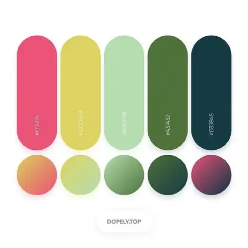 渐变色配色 | ins:mr.pugo