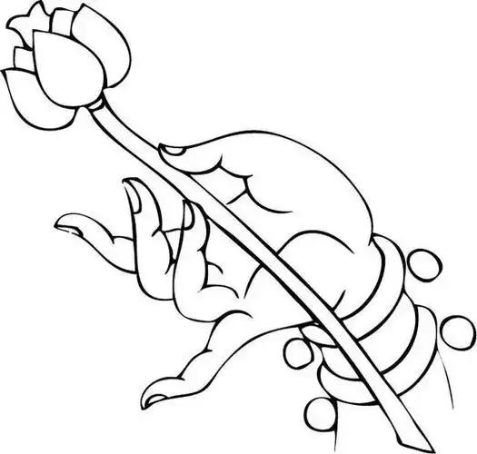 75种线描佛手慈悲送给有缘人