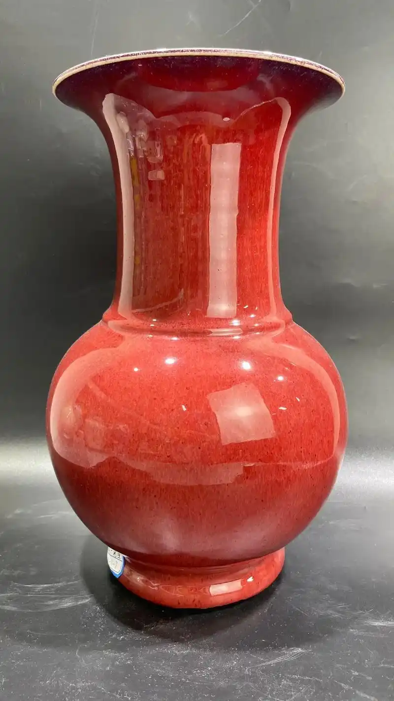 清乾隆钧红釉大口尊