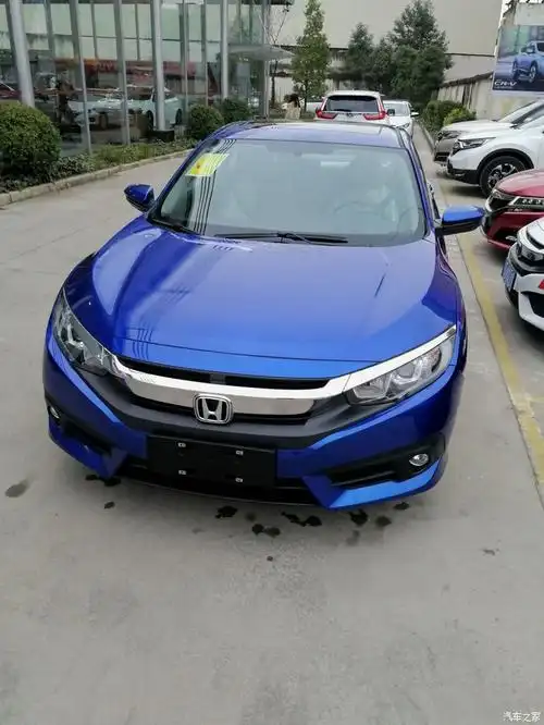 思域220turbo炫动蓝提车作业