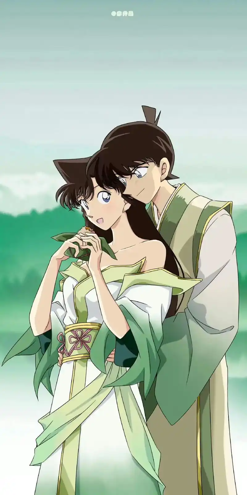 快来看新兰小情侣.家人们,有没有发现,不管是官图还是同人图, - 抖音