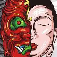 关于善恶的图片 善恶一念差带字图片_微信头像图片大全