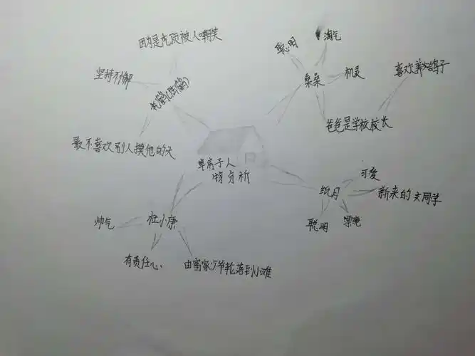 阳光阅读,共享成长!——《草房子》人物简介思维导图