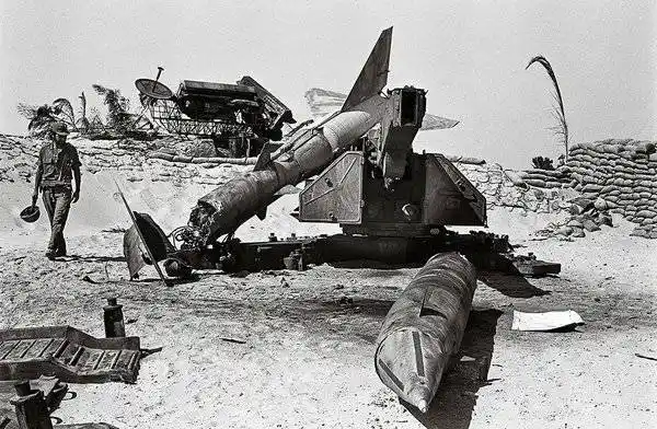 1973年阿以战争中被击毁的埃及防空导弹.