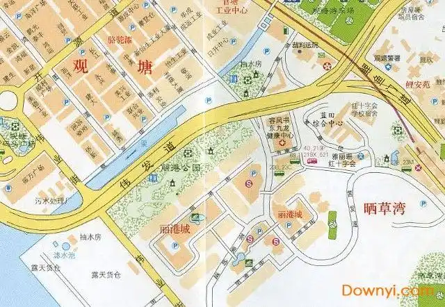香港观塘地图
