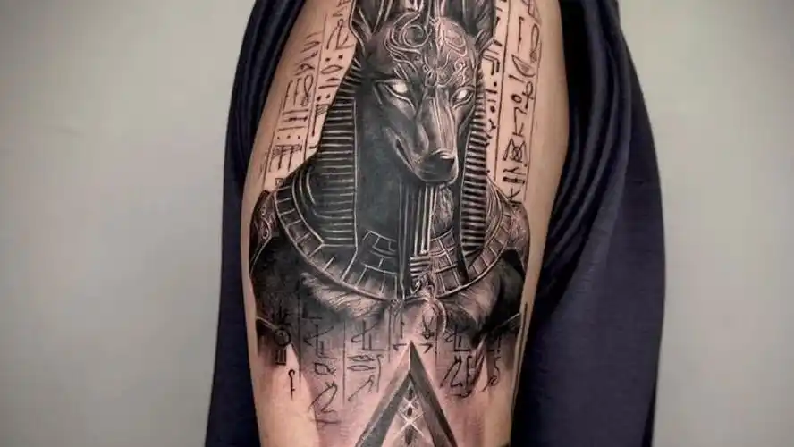 阿努比斯纹身!阿努比斯西方的死神.很不错的纹身元素.