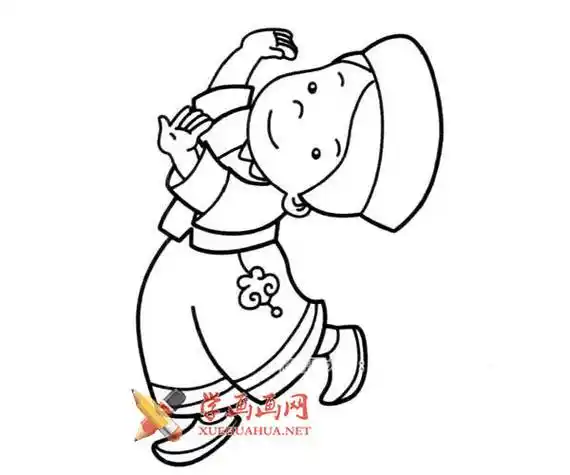 跳舞简笔画超简单又动漫简笔画儿童简笔