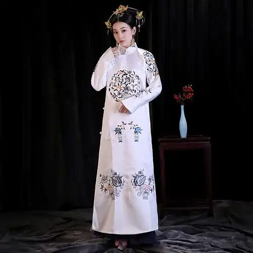 影视古装富察皇后同款清朝贵妃旗服妃嫔福晋格格公主宫女演出服装