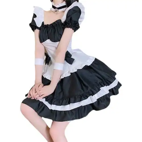 大码性感女仆反串女装大佬cos女佣伪娘衣服连衣裙