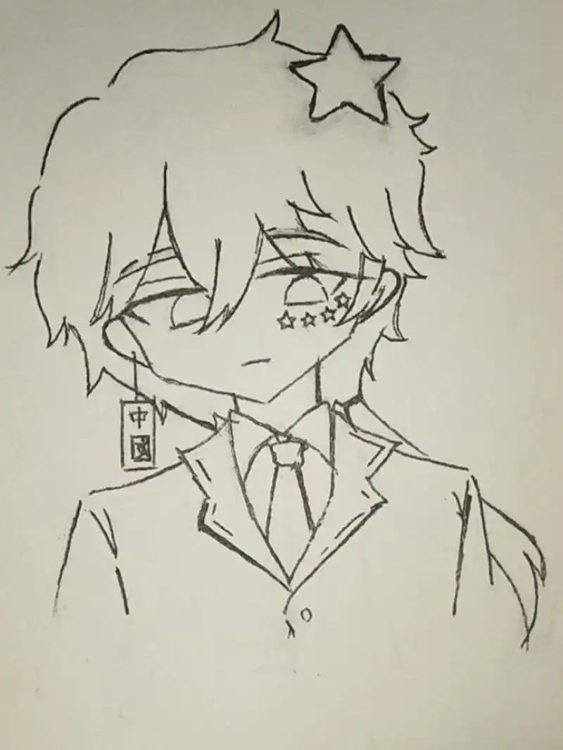 浅画个瓷爹(还没上色,轻点喷ƪ(˘⌣˘))