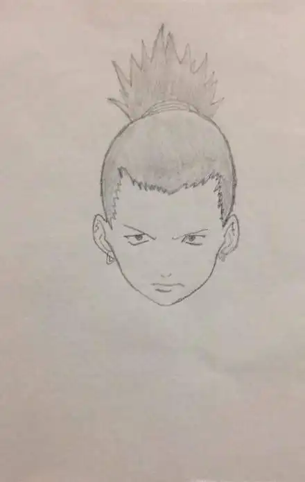 火影鹿丸简笔画