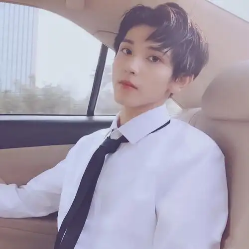 野洵净男白衬衫