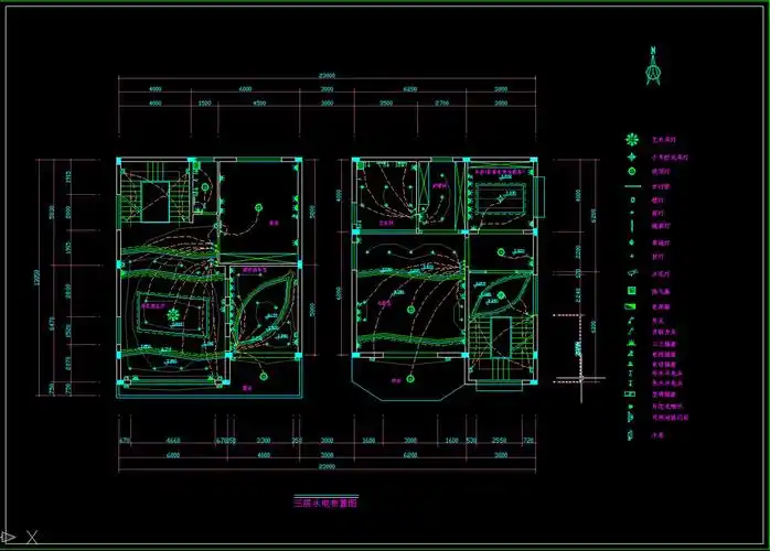 cad水电布置图