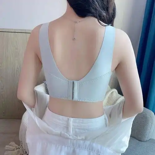 内衣罩杯性感蕾丝背心型无磁钢圈文胸聚拢大胸文胸