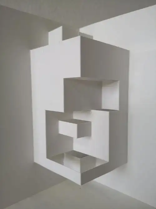 混沌建筑形态构成基础----从二维空间到二维半空间形成过程.