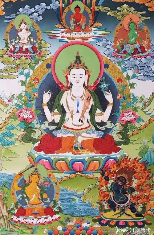 一文读懂"四臂观音"唐卡|观音菩萨|观音像|佛教_网易订阅