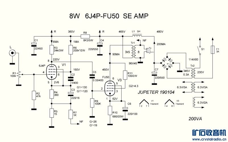 对6j4p-fu50单端功放的改进,效果更佳 - 〓电子管技术区〓 - 矿石收音
