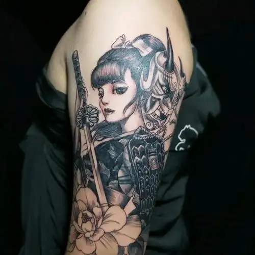 大臂艺伎遮盖去年就交了定金的_纹身吧社区 - 纹身大咖