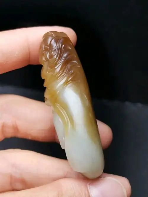 和田玉糖白玉钟馗小手把件 - 实习会员杂件信息 - 古泉社区