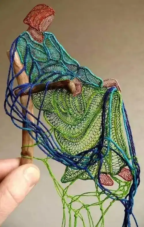 毛线竟然可以玩的如此艺术