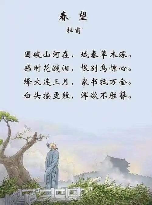 春望杜甫杜甫春望诗词鉴赏