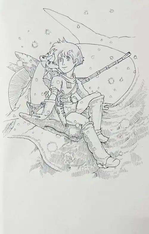 临摹风之谷的娜乌西卡