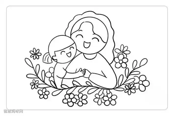 儿童画 节日 母亲节儿童画贺卡简笔画首页 儿童画大全