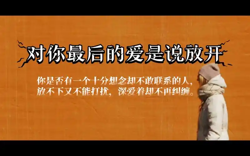 你是否有一个十分想念却不敢联系的人,放不下又不能打扰,深爱着却不再