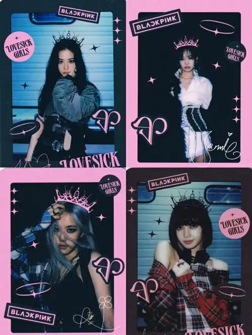 blackpink官方周边扑克牌①