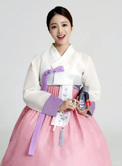 韩国原装进口面料/朝鲜族民族服装/韩国传统韩服/迎宾服he-yy1123