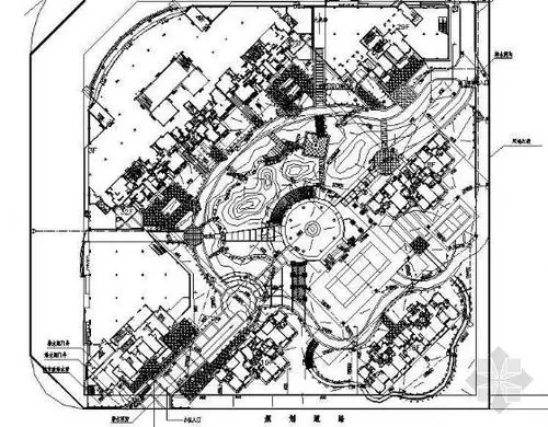 内容简介 某广场园林给排水平面图,包含设计说明.