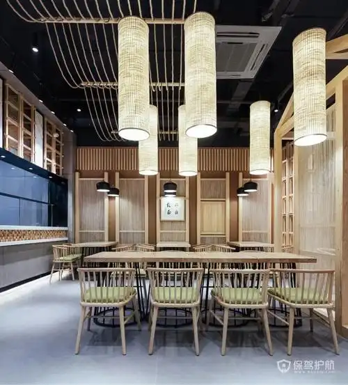 200平米饭店装修效果图200平新中式风饭店装修案例