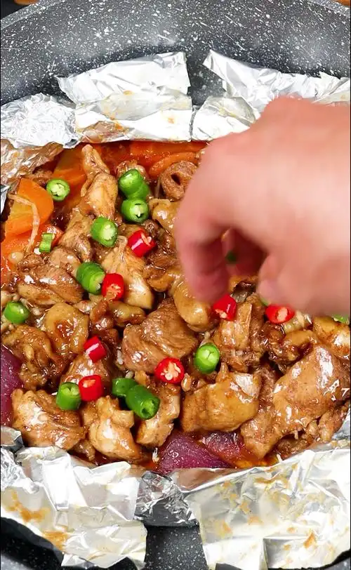 家乡特色美食#锡纸鸡肉,满嘴留香