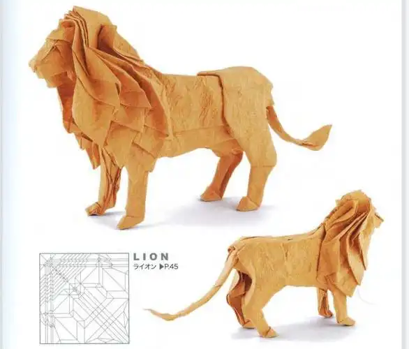 神谷哲史狮子折纸教程图解