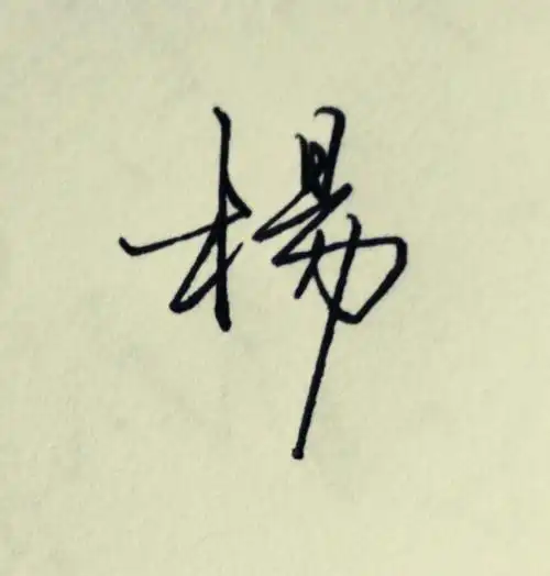 签名时,"杨"字怎么写比较好看?-惠修网