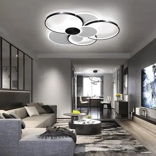 客厅灯简简约现代大气家用led吸顶大厅创意个性客厅吸顶灯
