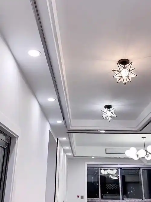 双眼皮吊顶配黑色钛金条特别有质感