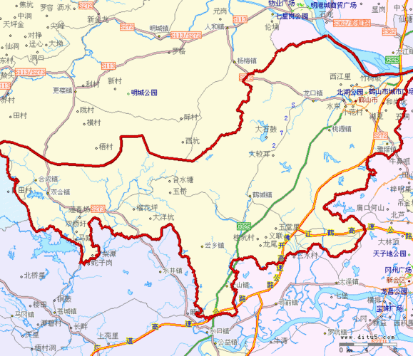 鹤山市地图高清版_江门地图_高清版_下载-政区地图