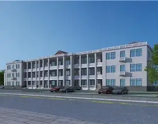 现代三层办公楼建筑