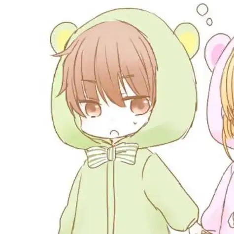 q版情侣头像一人一半图片卡通好看的,笑里全是坦荡和爱意