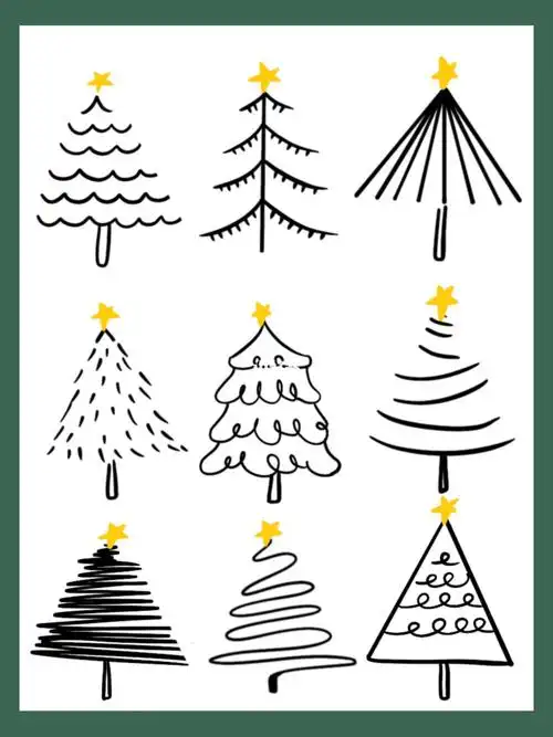 简笔画圣诞树