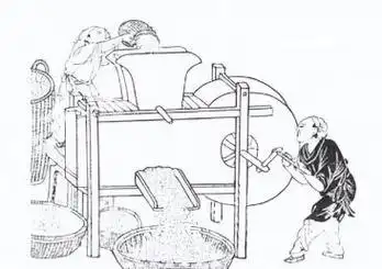 风扇车的结构与应用《天工开物》对扇子的描绘比较清晰,《农书》上