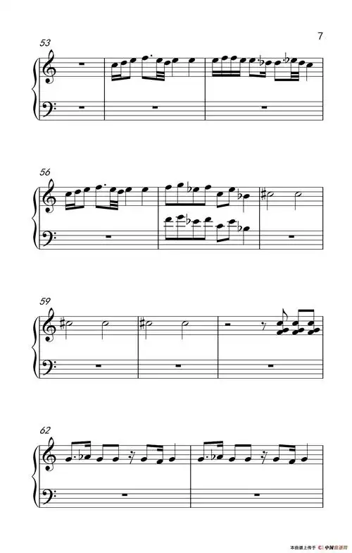 舞娘钢琴谱 器乐乐谱